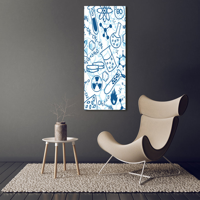 Chemistry Background - Wrapped Canvas Print