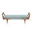 Boomerang Button Tufted Upholstered Accent Bench