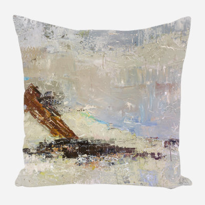  Housse de coussin carré en lin et insert par John Beard