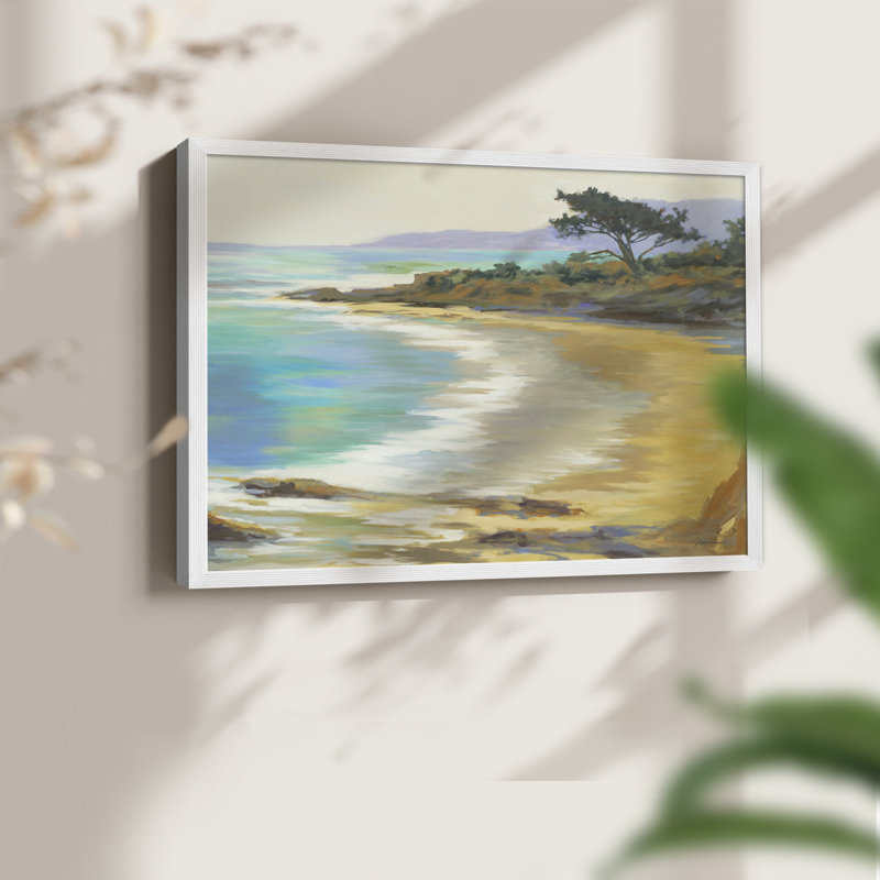 Rocky Point -Framed Print - Restickable, 11" H x 14" W, White