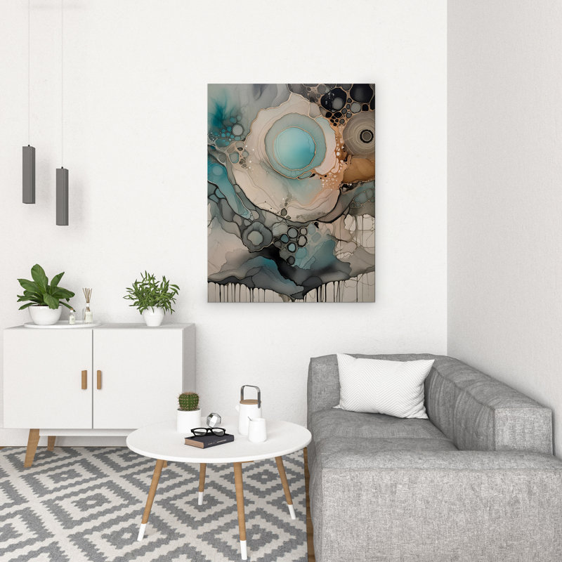 Moonlit Currents, 32" H x 24" W