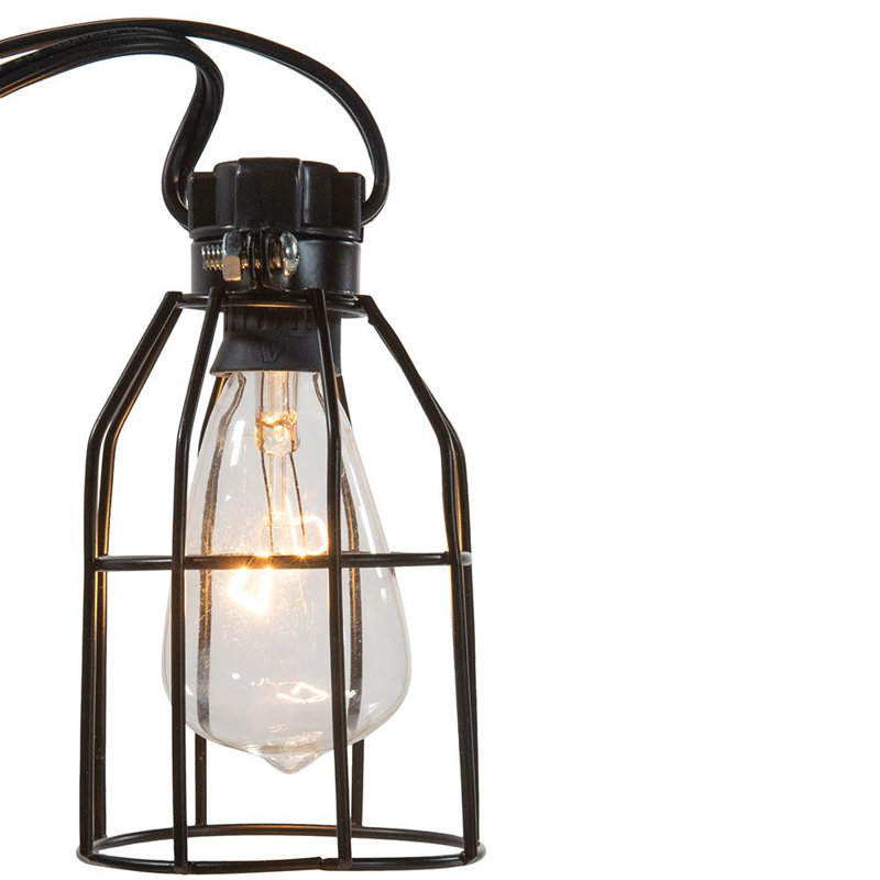 Lampe de chaîne 10 lumières cage