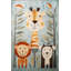 Tapis lavable à motif de plantes, motif lavable, motif de lion, collection Waso-886131090
