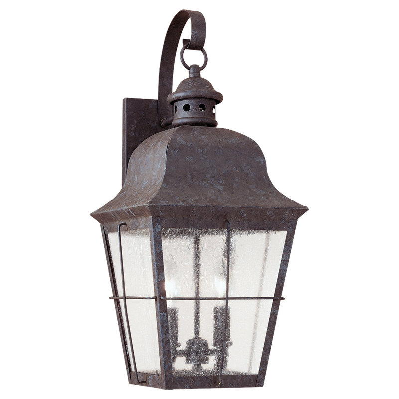Colonial Styling Wall Light, Oxidized Bronze, No