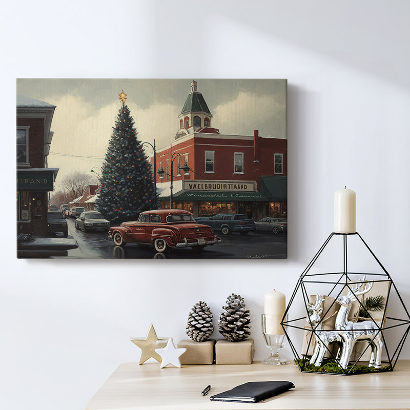Christmas Holiday Arts - Toile tendue avec châssis, H 18 po x l 27 po