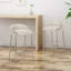Tabouret de comptoir rembourré 26 po Shounda-369230275
