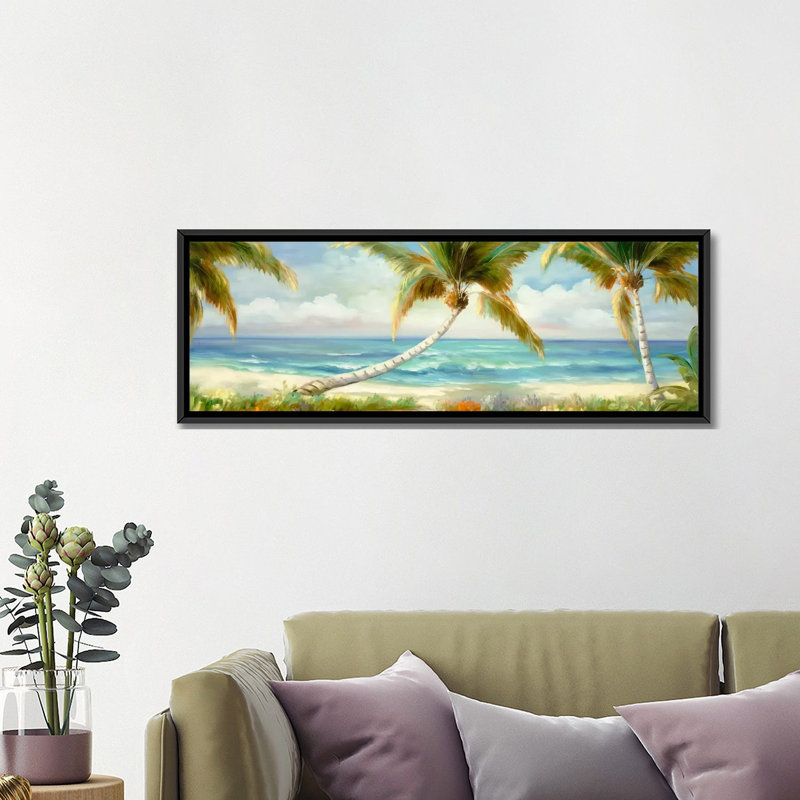 Impression sur toile, H 16 po x l 48 po x P 1,5 po, Toile encadrée noire