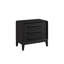 Table de chevet 3 tiroirs avec port USB, table de chevet