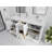 Esin 72'' Double Bathroom Vanity with Quartz Top-100524287