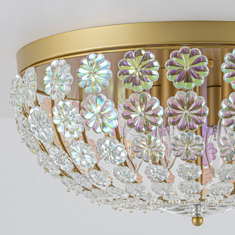 Plafonnier encastré fleur 6 lumières Aldgate