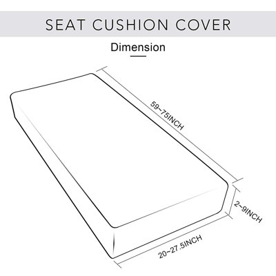 Dlerfeut Polyester Blend Box Cushion Slipcover