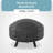 Waterproof and Windproof Durable Round Fire Pit Cover for 22-32 Inch Fire Pit with Straps and Built