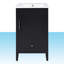 Ensemble de meuble-lavabo 20 po avec lavabo, armoire de salle de bain multifonctionnelle avec porte, tiroir et support de rangement, finition peinte