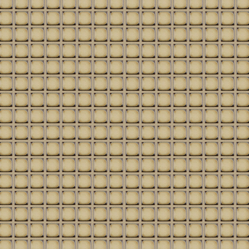 Hudson Edge 12-1/4 " x 12-1/4 " Porcelain Mosaic Floor and Wall Tile, Caffe
