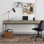 Bureau d'écriture en bois massif avec plateau pour clavier Lars