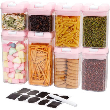 Airtight Food Storage Container, 6Pack Kitchen Pantry Containers