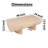 Wilhelm 48" Coffee Table, Handcrafted Natural Mango Wood Coffee Table with Rustic Log Design