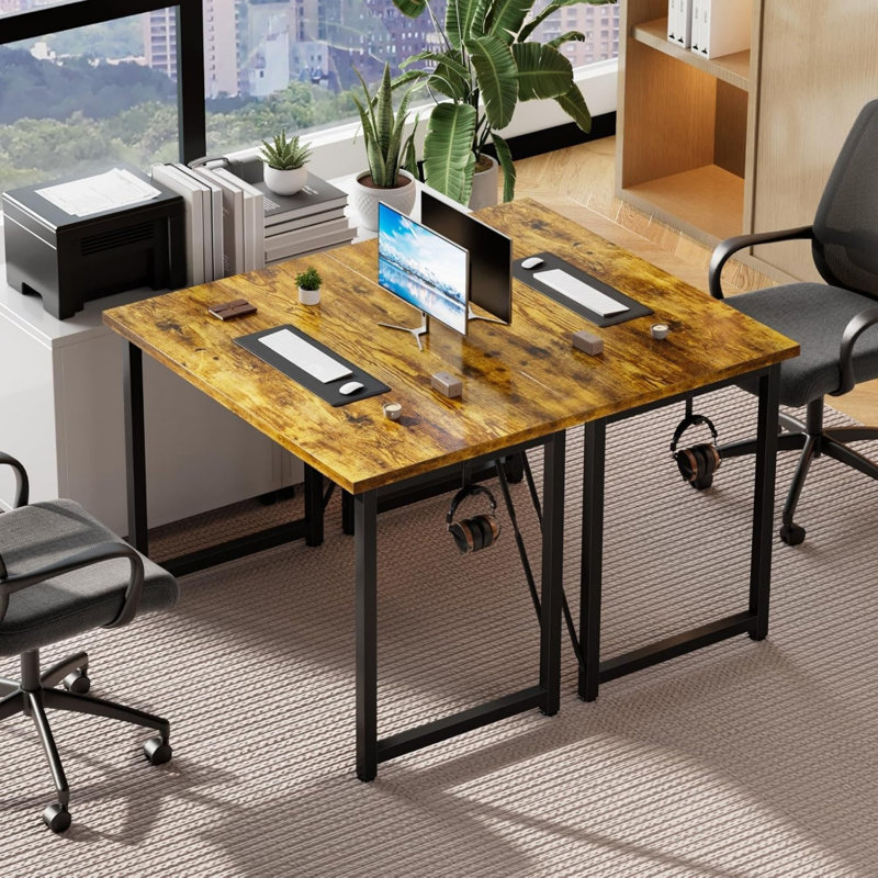 MDF Stainless Steel Computer Desk