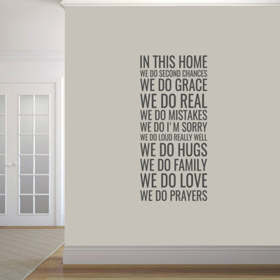 Décalcomanie murale dans cette maison