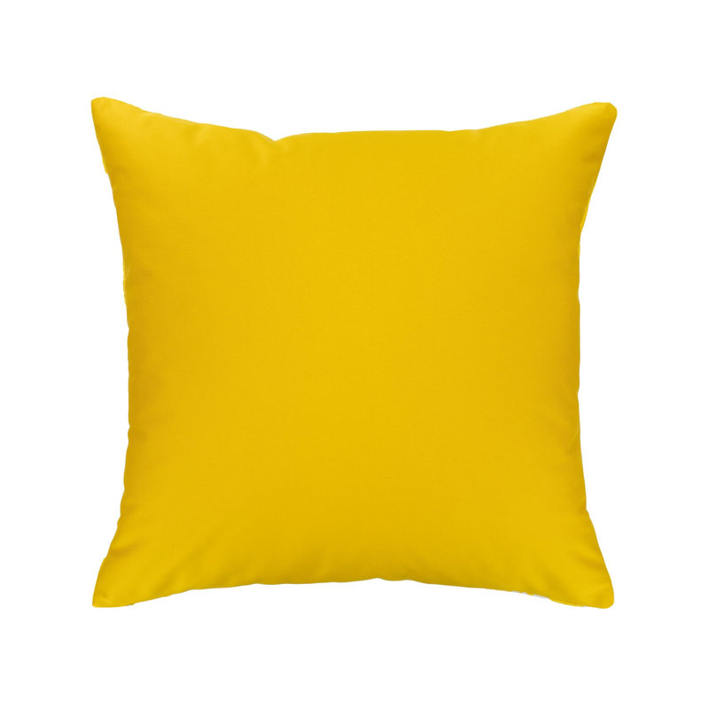 Oreiller en velours de soie Napa Merlot Ikat, 20 po x 20 po, Jaune