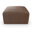Pouf carré moderne Cupertino recouvert de cuir