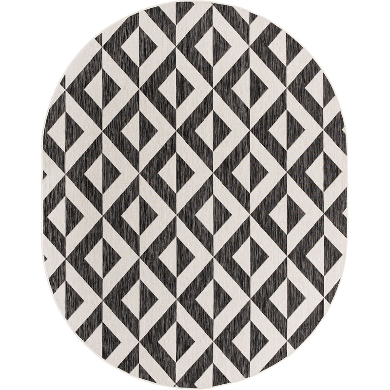 Jill Zarin Napa Indoor/Outdoor Rug, Oval 7'10" x 10'