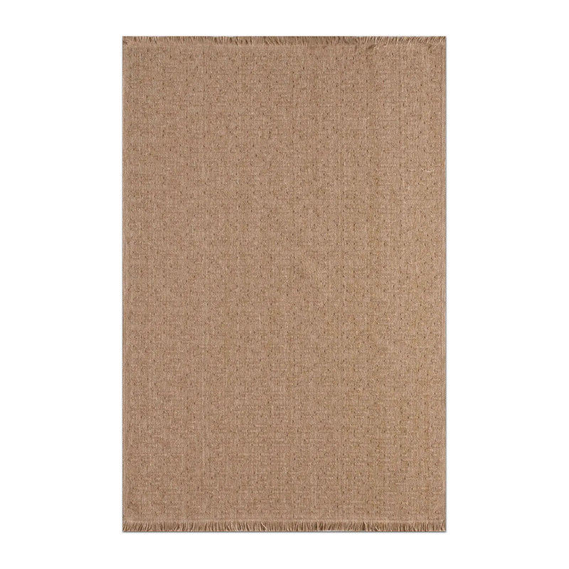 Cotton Abstract Indoor Rug, Rectangle 5'3" x 7'9"
