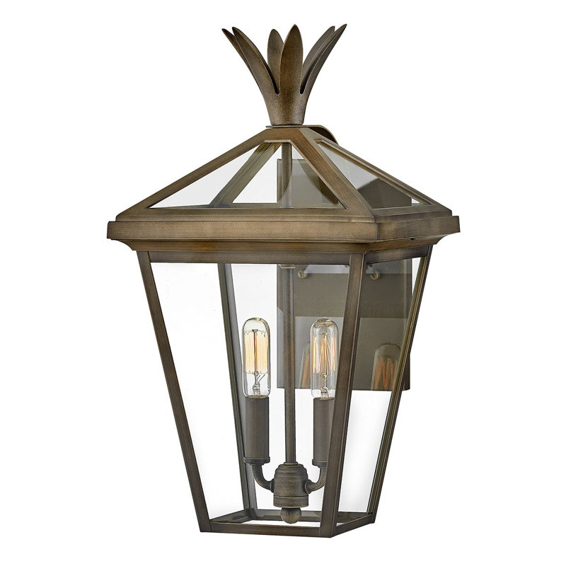 Colclough 45.7cm H Outdoor Wall Lantern, Burnished Bronze