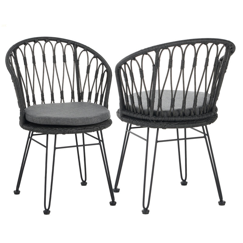 TAVON CHAIR, 2PCS avec 2 coussins, gris