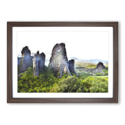 Meteora in Greece - Picture Frame Graphic Art