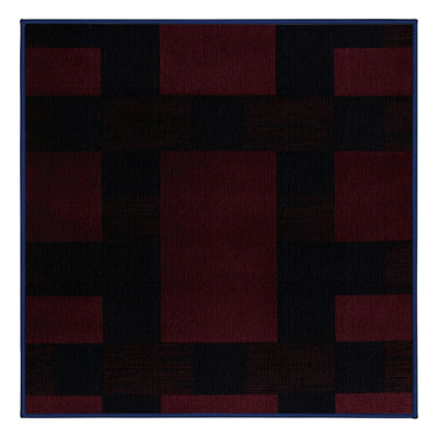 Machine Washable Checkered Purple Area Rug