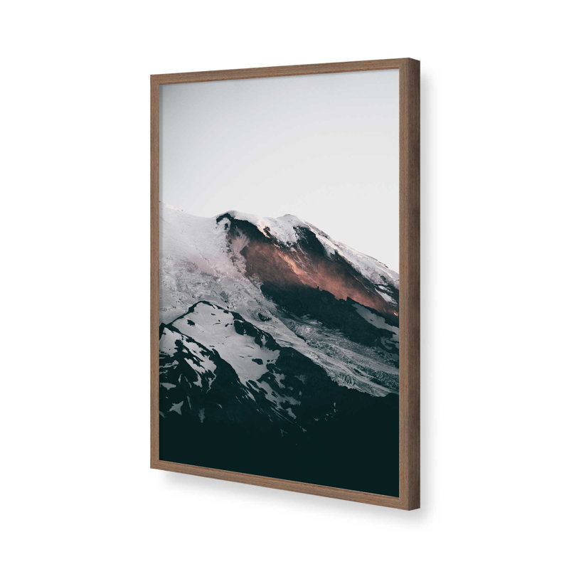 «Mount Rainier III» par Hannah Kemp, reproduction d'art, H 18 po x l 12 po, Brun