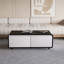 Table basse moderne et intelligente avec réfrigérateur intégré, haut-parleurs Bluetooth, charge sans fil, prises de courant, ports USB et lumières RVB-1917784763