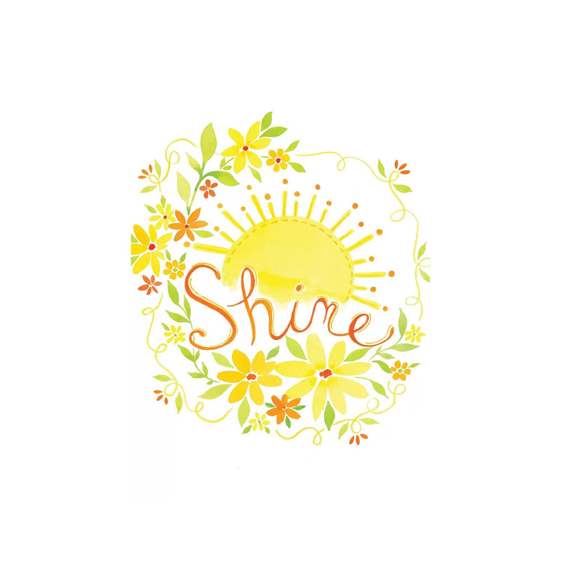 Shine Sun 1 Piece Painting on Canvas, 101.6cm H x 66.04cm W x 1.91cm D, Wrapped Canvas