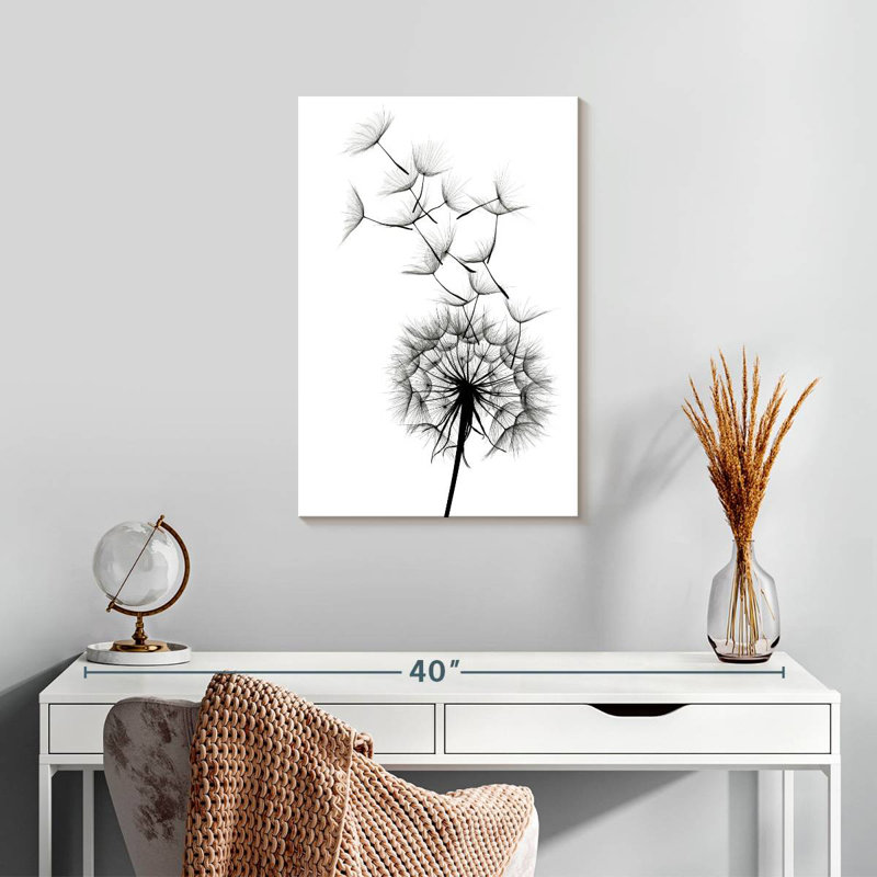 Harnek Monochromatic Dandelion, 24" H x 16" W