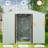 White 6Ft X 5Ft Outdoor Metal Shed - Galvanized Iron Framework For Stability, Panels, Punched Airflow Vents, Sliding Door With Padlock, Easy Assembly Manual Robust Build, Coating, Airy Simple Tutorial-126198160