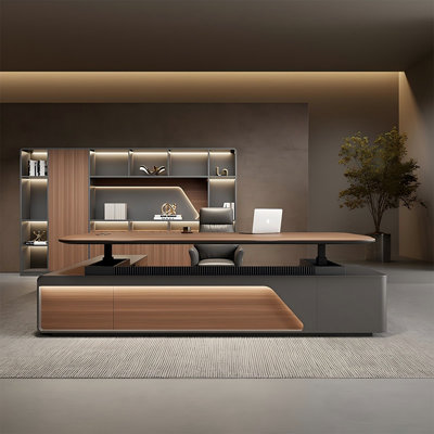 86.61"Intelligent height-adjustable electric executive office desk