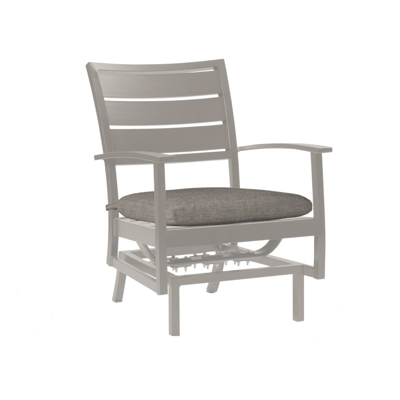 Charleston Aluminum Patio Lounge Chair with Cushions, Cast Mist, Oyster