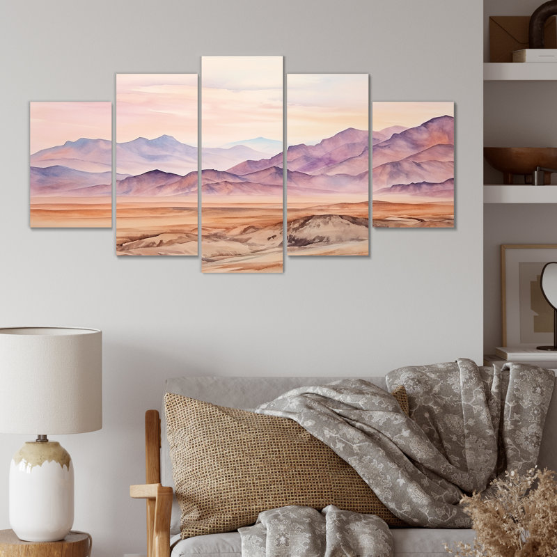  «Desert Égyptien, paysage, Égypte, art mural multi-panneaux pour le salon