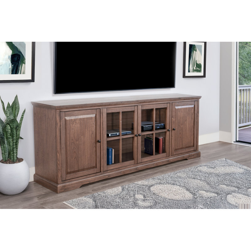 Armoire multimédia Banning Long, 32"H x 84"L x 18"W, Bois médium
