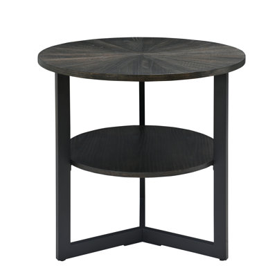 Solid Wood 3 Legs End Table Set by 17 Stories