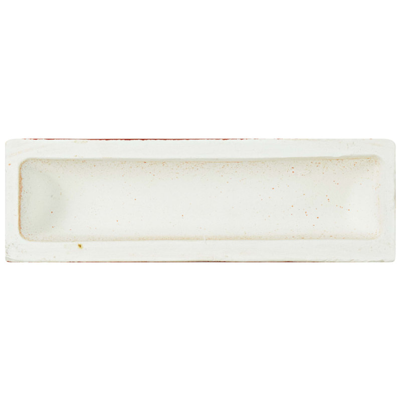 Novecento Bordura 5.1" x 1.6" Glossy Ceramic Mudcap Tile Trim in Red