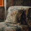 TRAMETES Velvet Medium Piped Cushion - Hosta