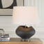 Lampe de table noire Uttermost Nocturne