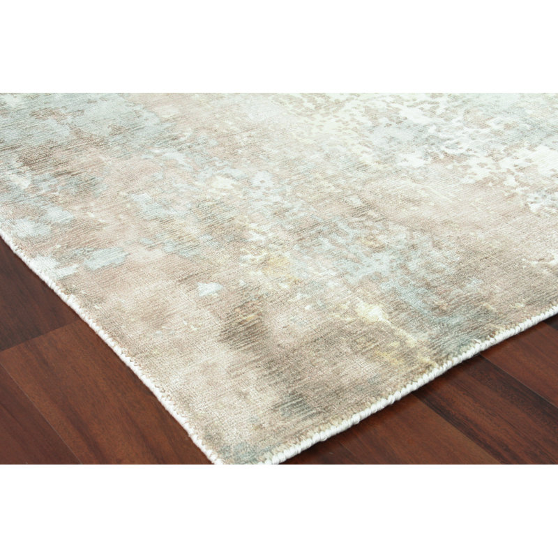 Murano Hand-Knotted Nutshell Area Rug, Rectangle 6' x 9'