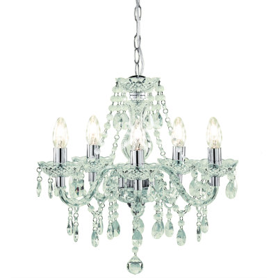 Icarus 5 - Light Candle Style Chandelier