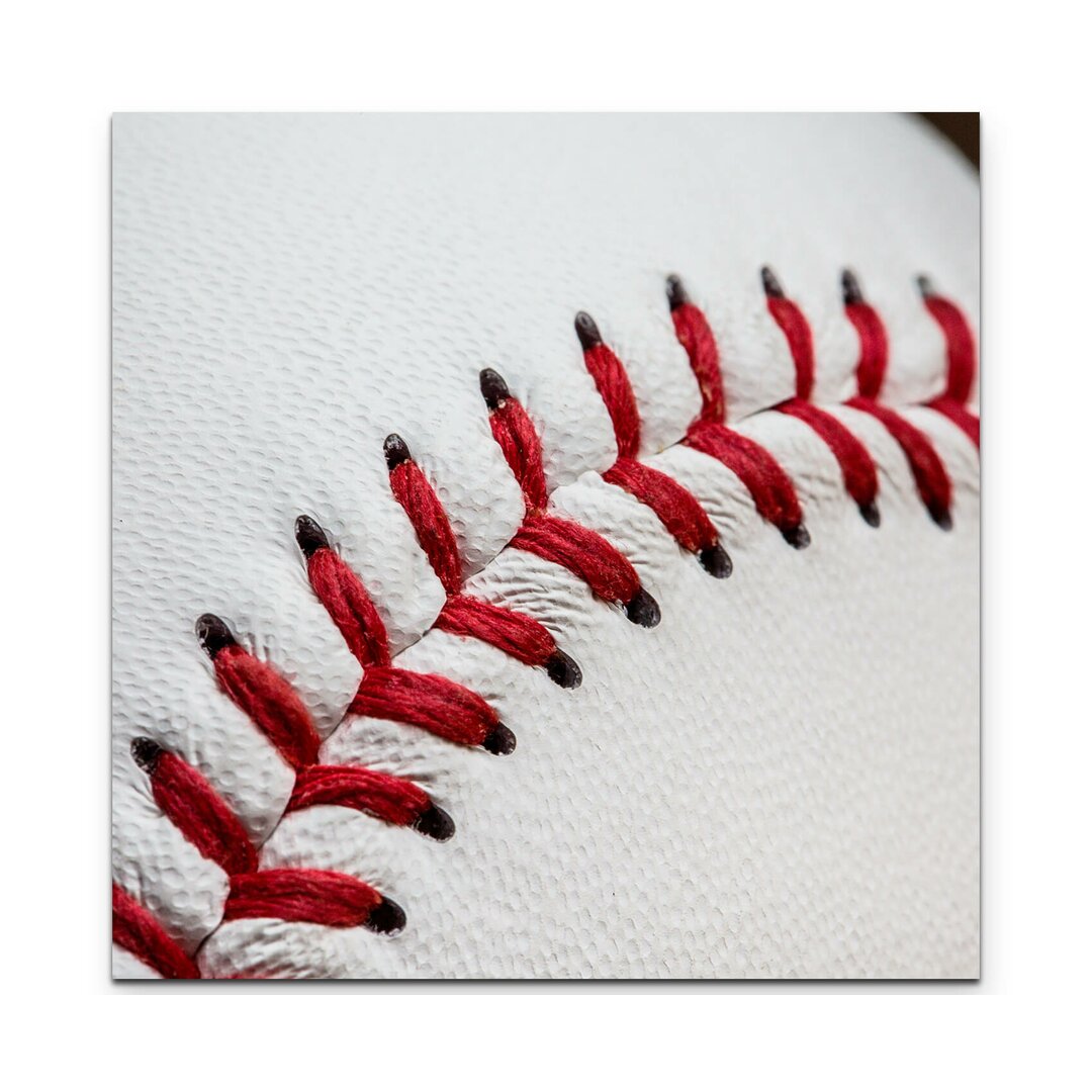 Leinwandbild Baseball Ball – Nahaufnahme