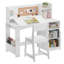 Kids Study Desk With Chair And Tiltable Desktop-147841360