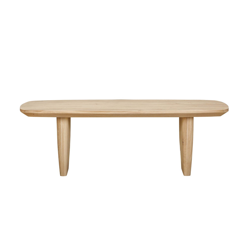 Luna Oak Coffee Table, Biscotti Oak, Brown