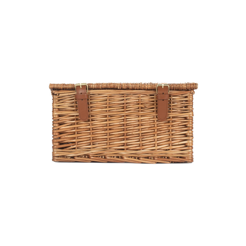 Lily Manor Wicker Windsor Empty Hamper Basket, 19cm H x 37cm W x 25cm D